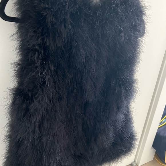 Club Monaco Black Feather Vest XS - Picture 4 of 8